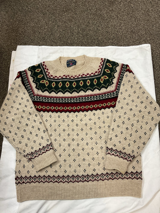 Size L Devold Multi-Color Sweater Nordic design Norweigan Men's