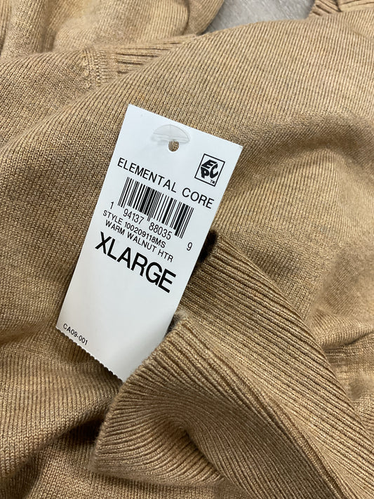 INC Size XL Warm Walnut Sweater NWT knit V neck