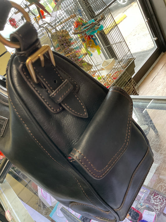 Dooney & Bourke Purse Side Pocket Hobo NEW black florentine