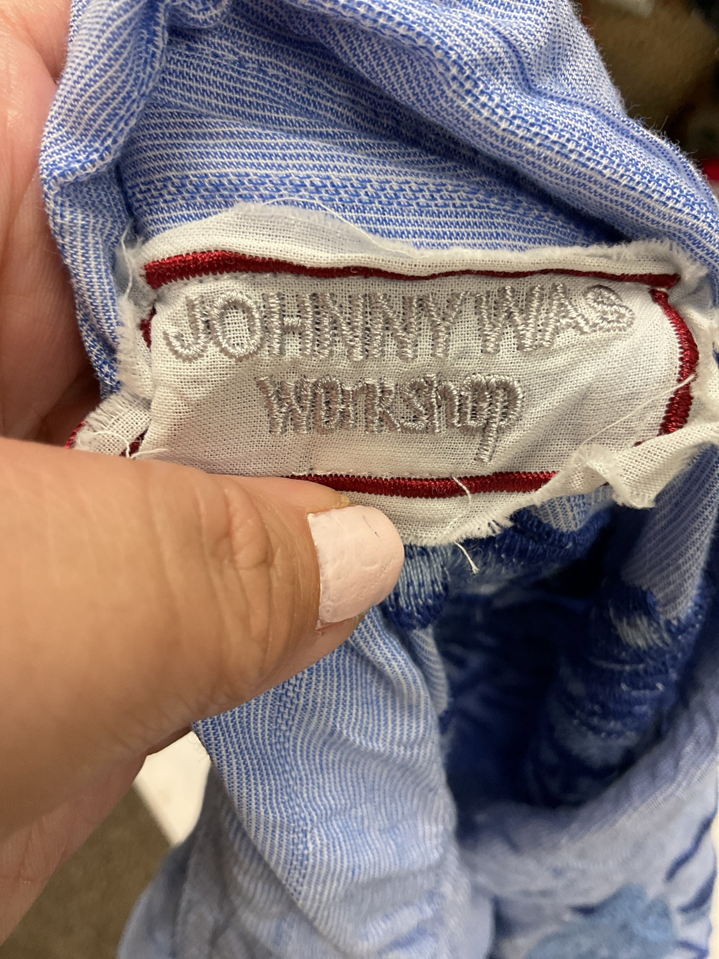 Johnny Was workshop sizze L Light blue Shirt button down