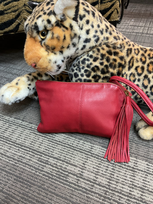Hobo Wallet Sable Leather Wristlet