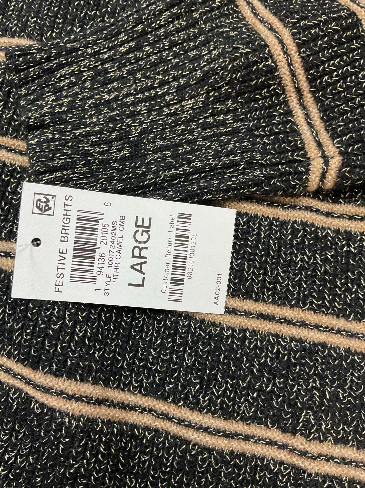 Charter Club Size L Black Shirt Cashmere Luxury NWT black and gold