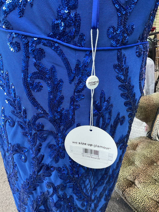 Sydneys Closet Size 20 Royal Blue Dress