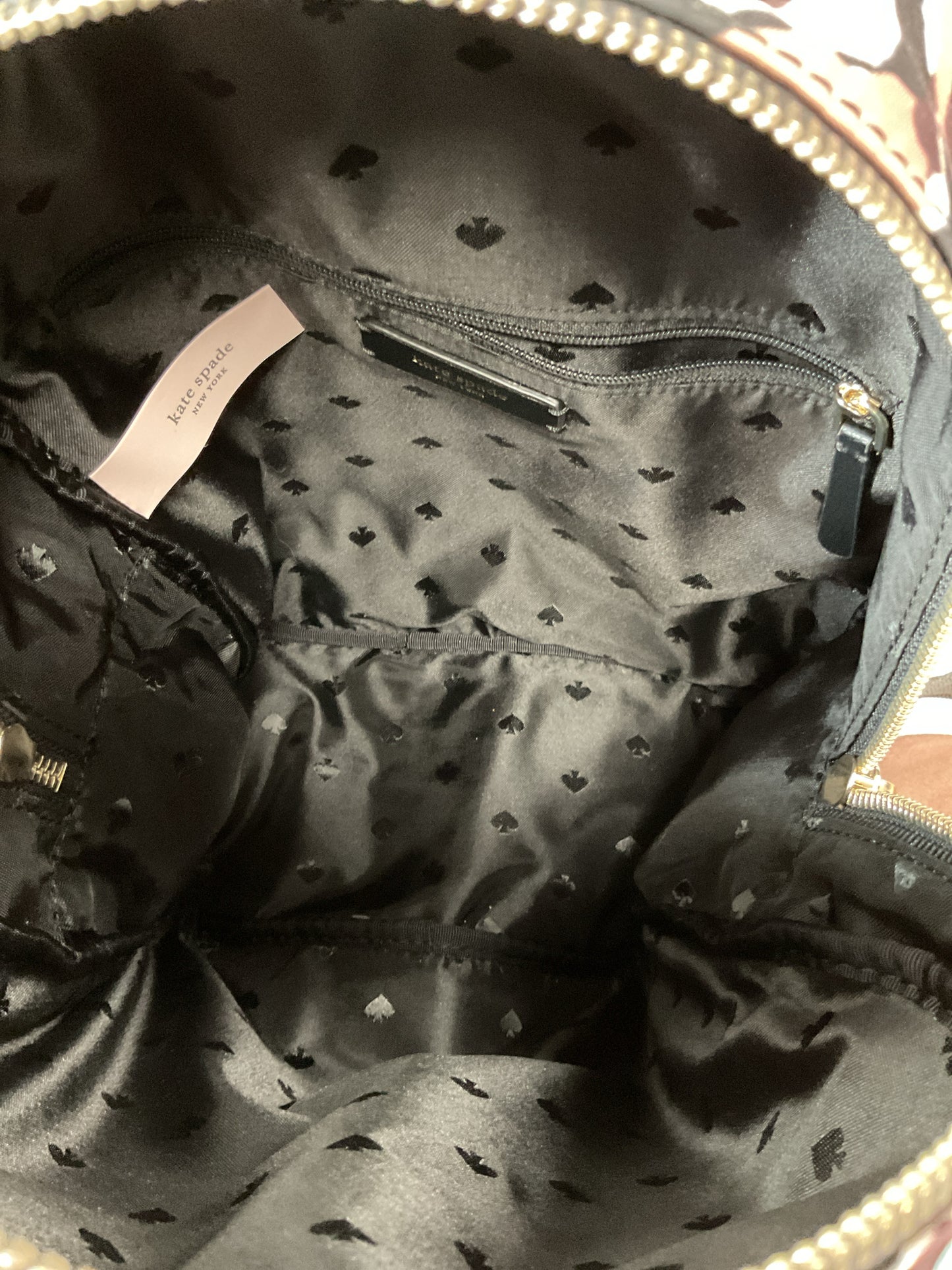 Kate Spade Backpack Dawn medium Vebrant paper rose floral nylon set