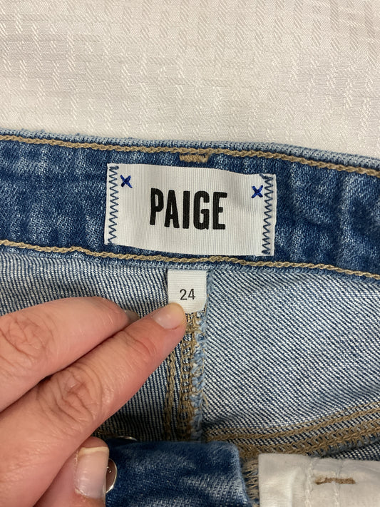Paige Size 24 Shorts denim jean button fly