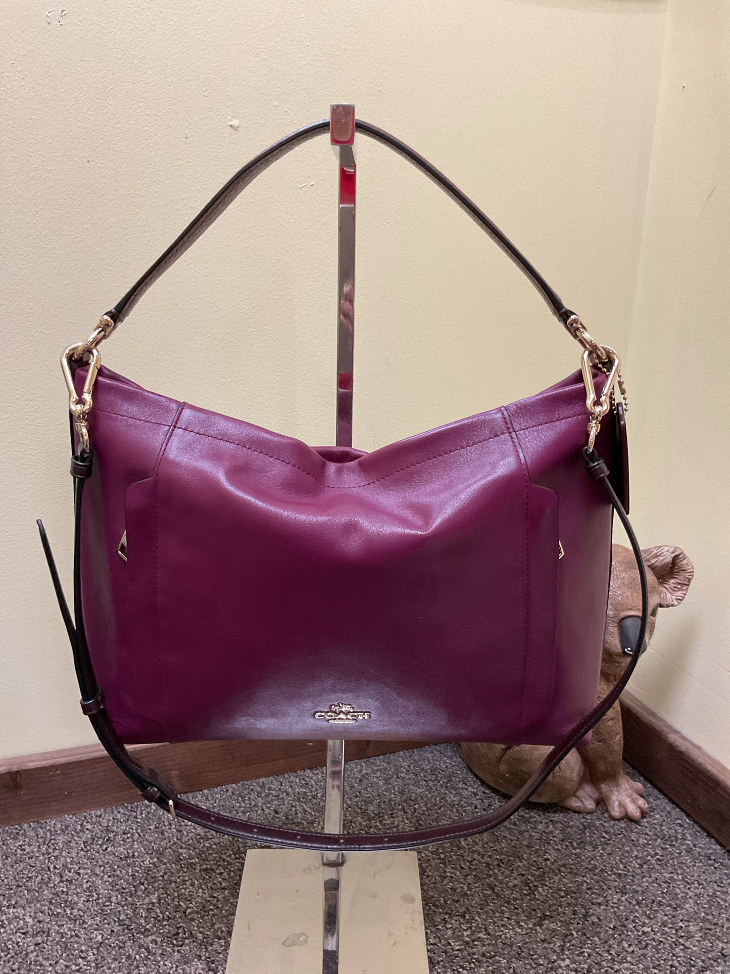 coach Purse Berry purple Scout 36957 2 way crossbody Scout