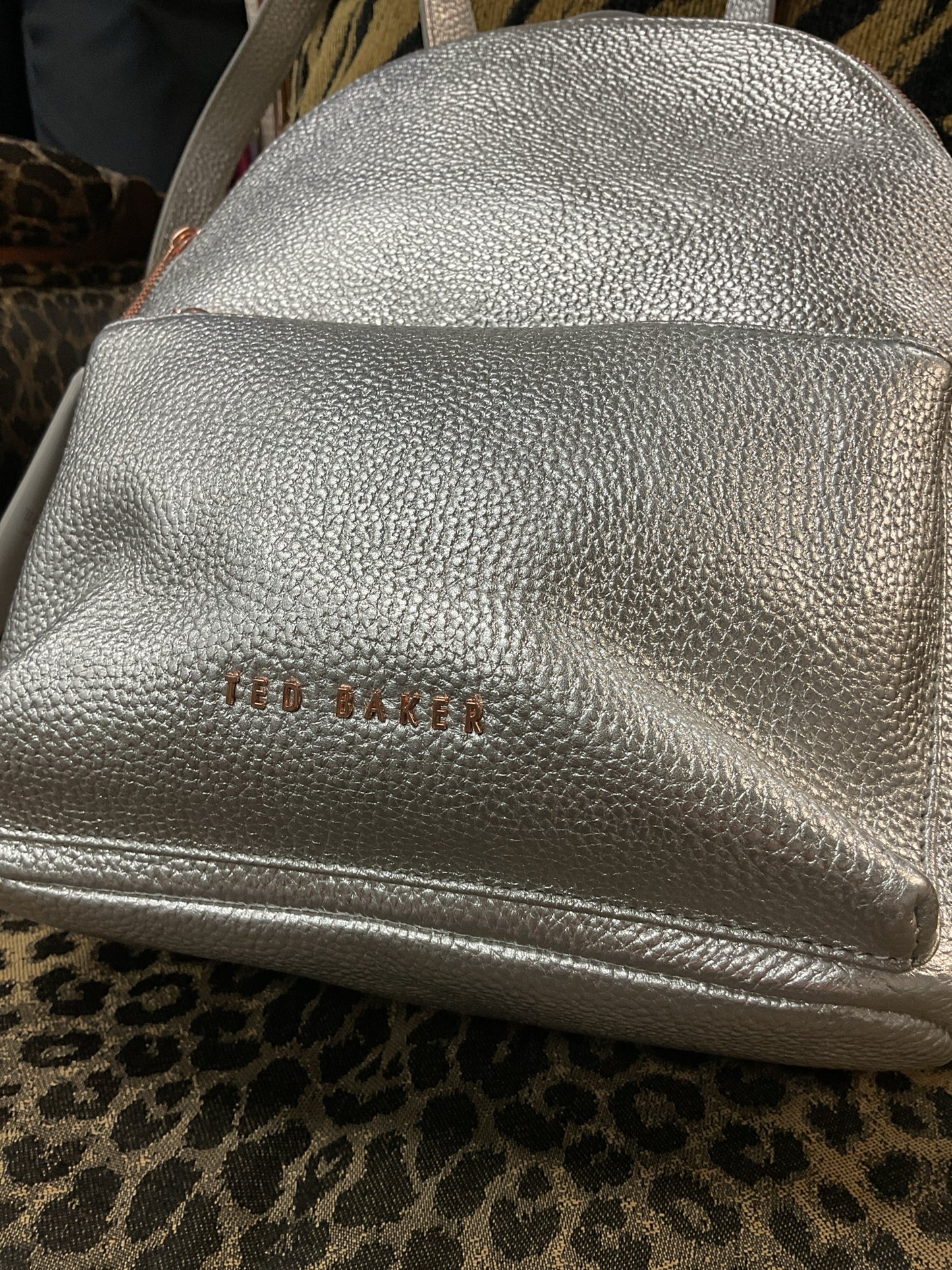 Ted Baker BackPack silver leather New