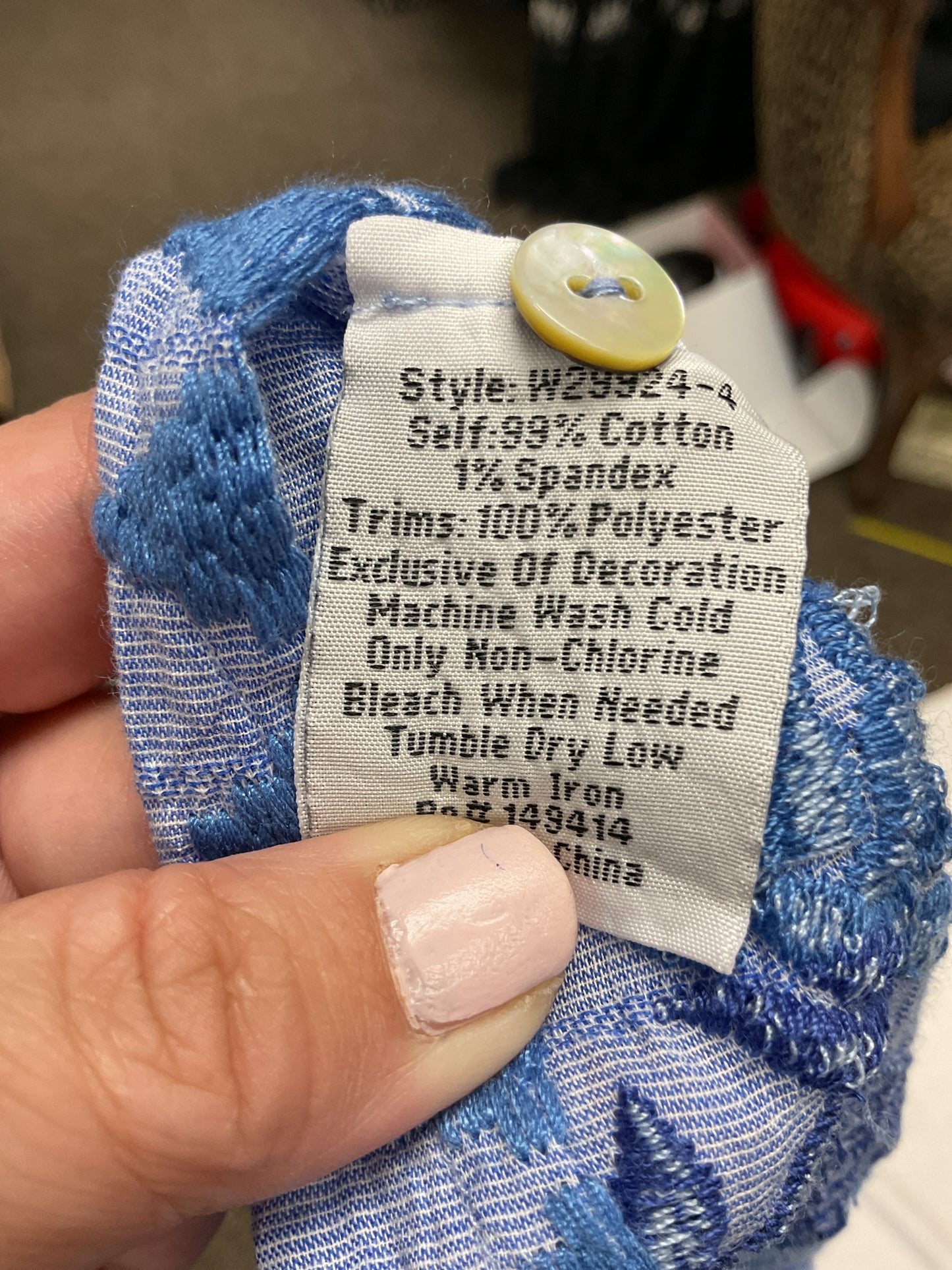 Johnny Was workshop sizze L Light blue Shirt button down
