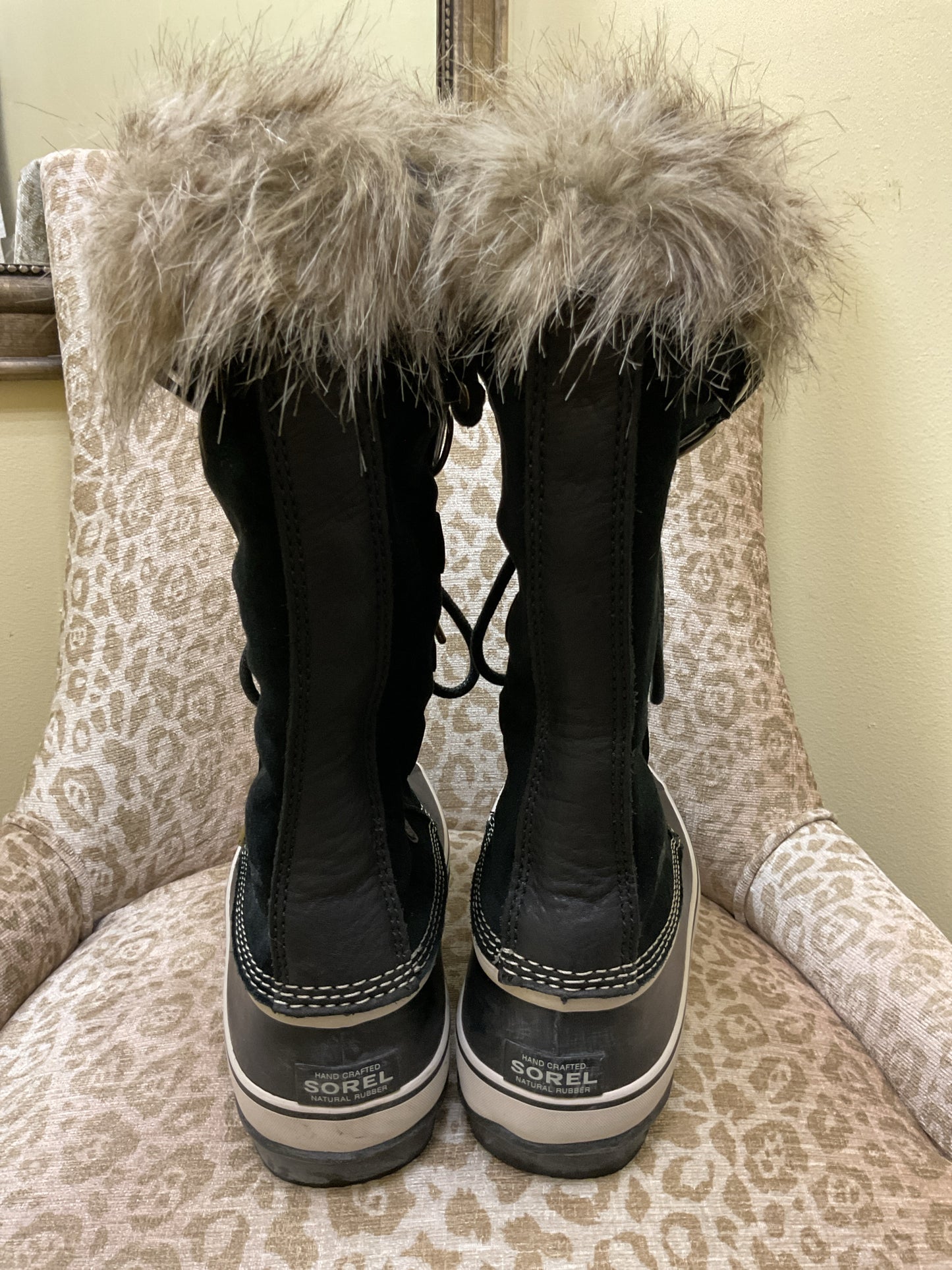 Sorel 12 Black Boots Joan of Arctic Winter