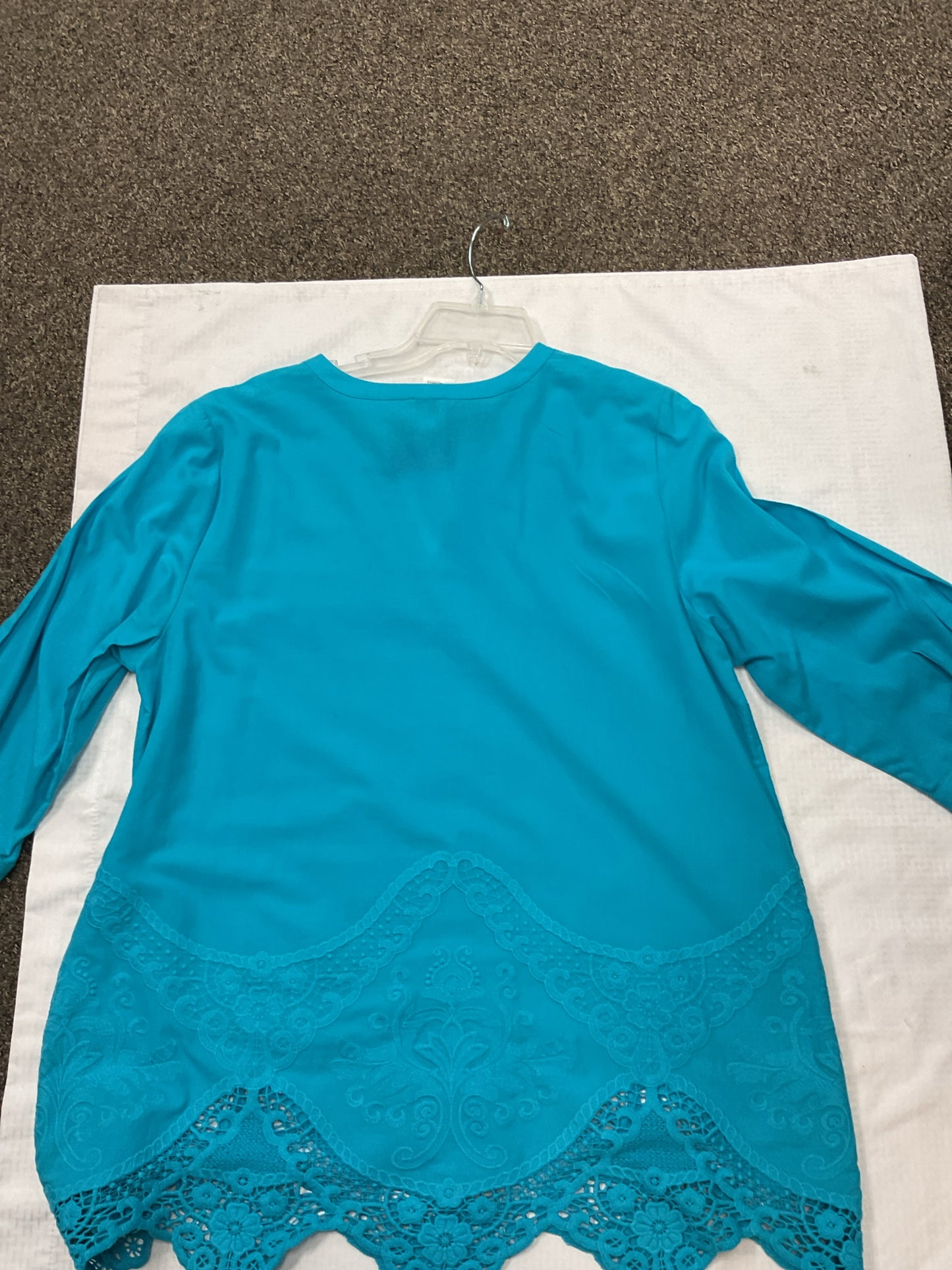 Chico's Size 2 Blue Shirt