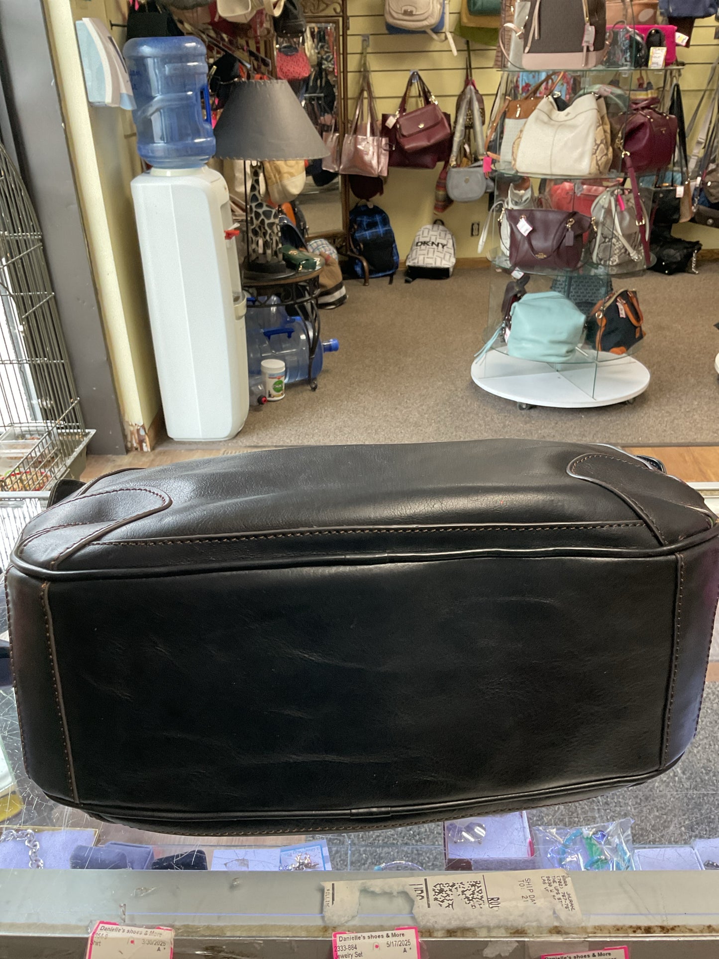 Dooney & Bourke Purse Side Pocket Hobo NEW black florentine