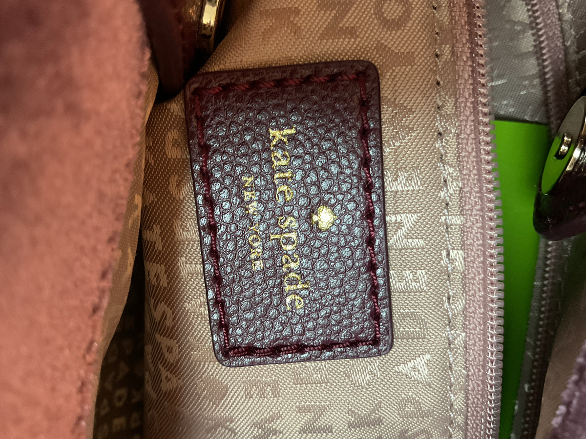 Kate Spade Purse Dawn Place Velvet Mini Kona satchel crossbody handbag