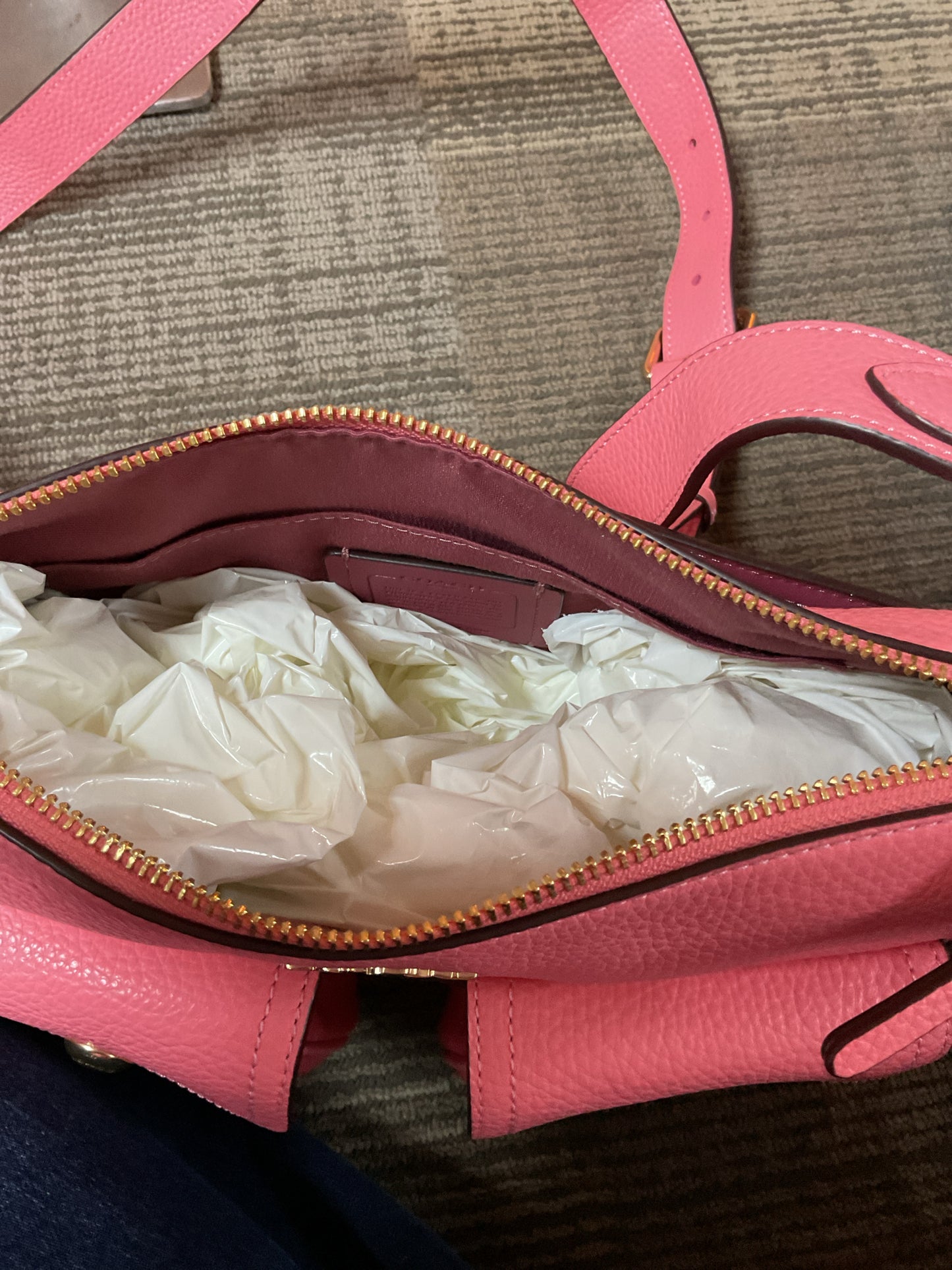 coach Purse Pennie Crossbody Signature Canvas Pink Lemonade CA906