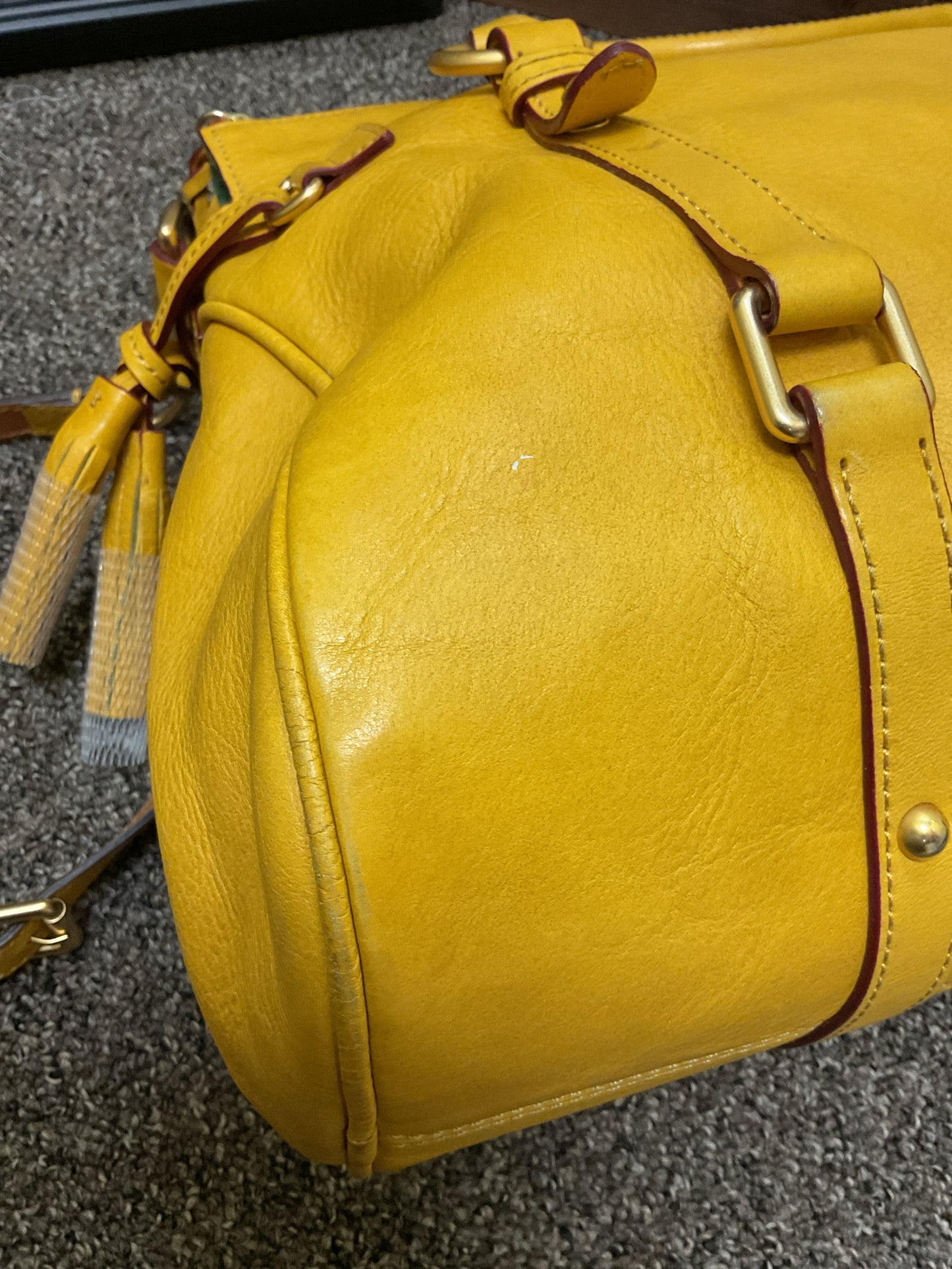 Dooney & Bourke Purse Sunflower mustard yellow medium satchel