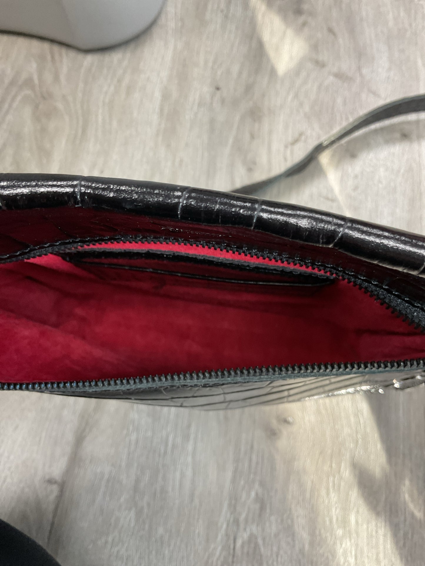 Hammitt Purse black croco silver stud crossbody