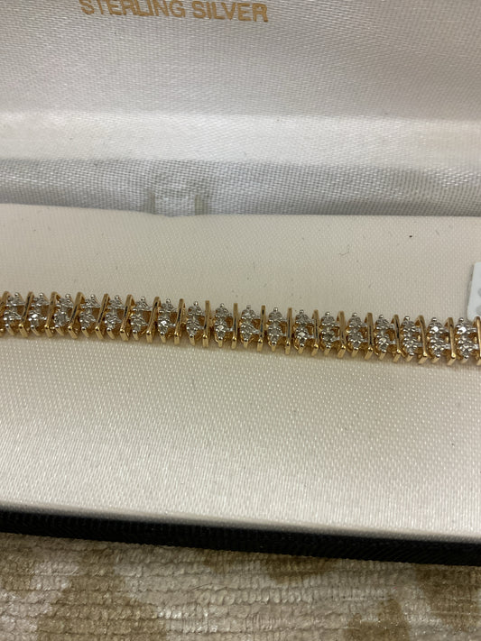 18 KT Gold Over Sterling Silver Bracelet