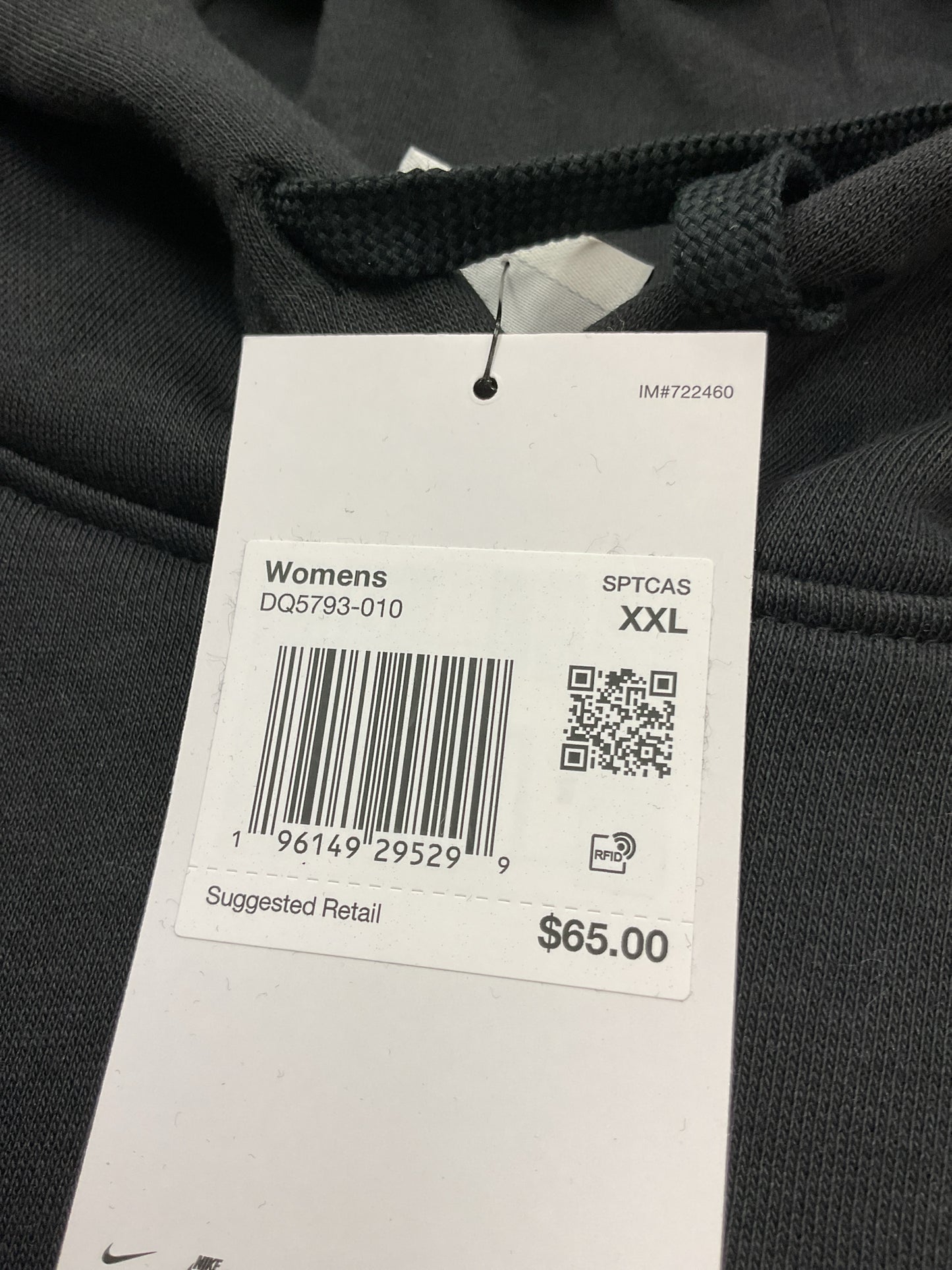 Nike Size 2X Black Sweatshirt NWT hoodie