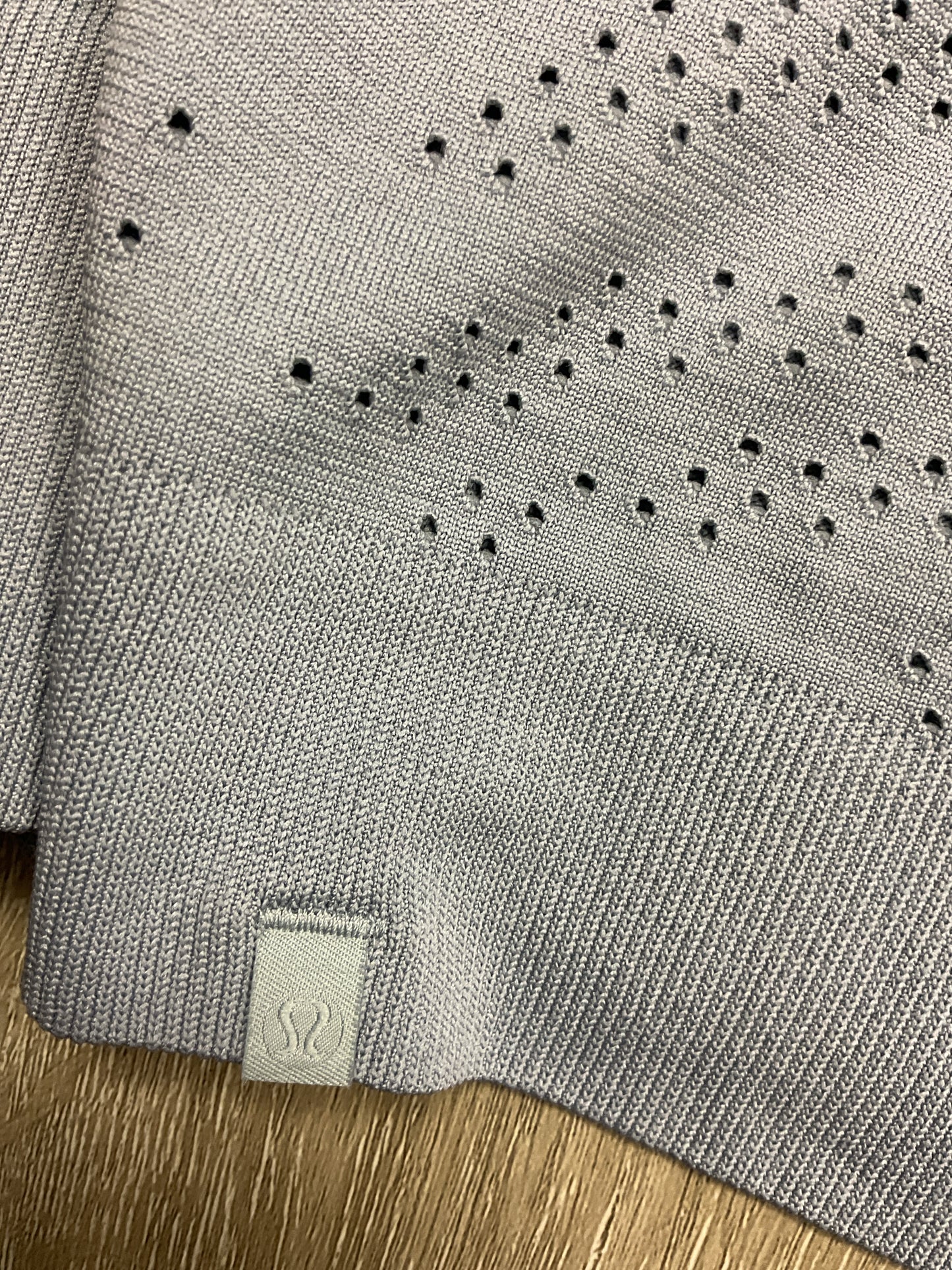 Lululemon Size 14 Gray Shirt perforated long sleeve