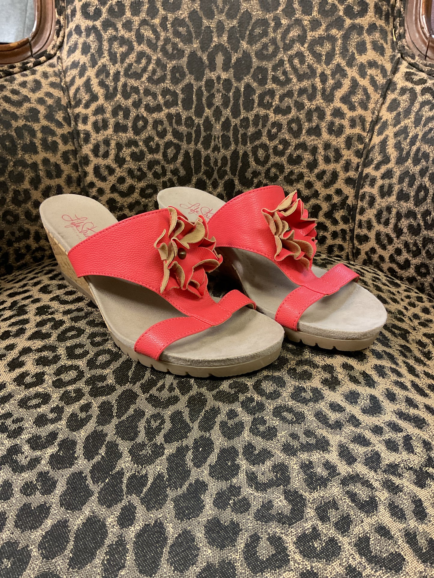 LifeStride 8 Coral Sandals