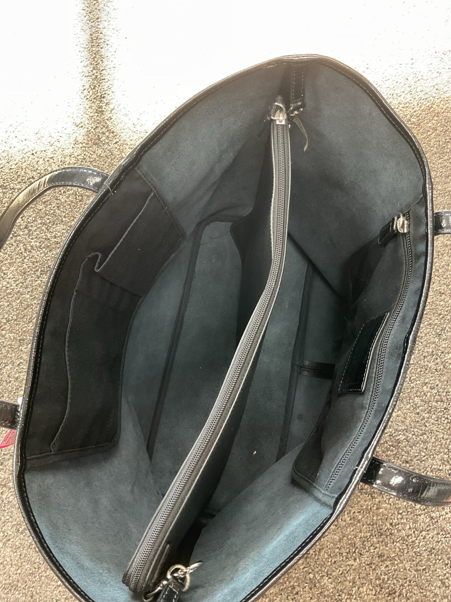 coach Purse 31326 crossgrain carryall tote black