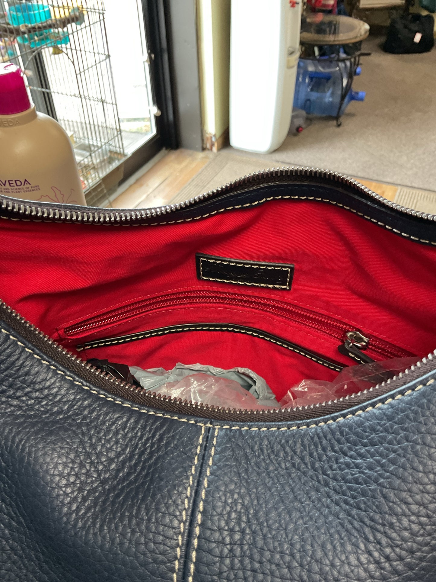 Dooney & Bourke Purse pebbled leather zip shoulder bag
