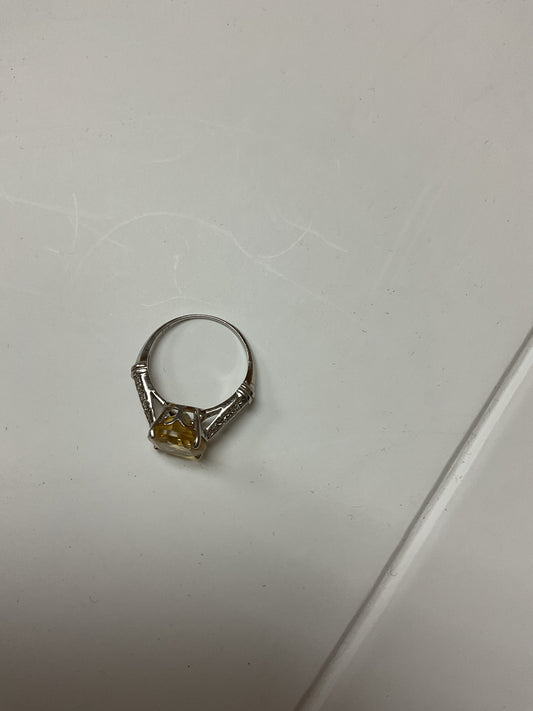 925 Sterling Ring citrine size 7