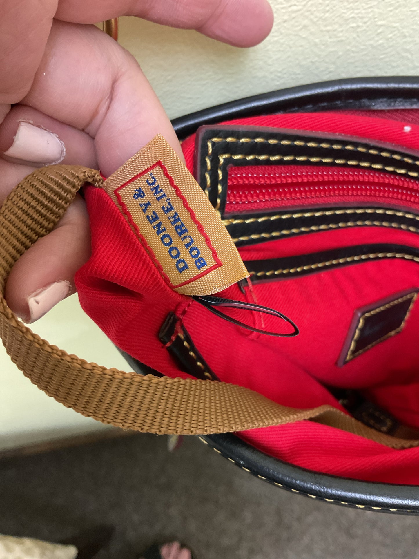 Dooney & Bourke Purse mini zip bucklet crossbody florentine leather
