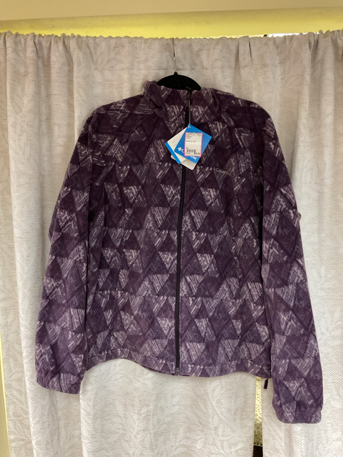 Columbia Size XL Purple jacket fleece NWT Benton Springs