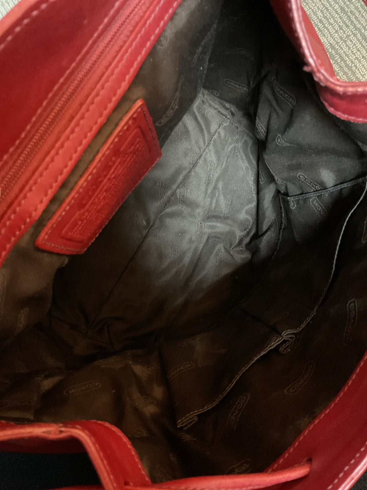 coach Backpack Vintage COACH Legacy West Red Leather Backpack Style 9827