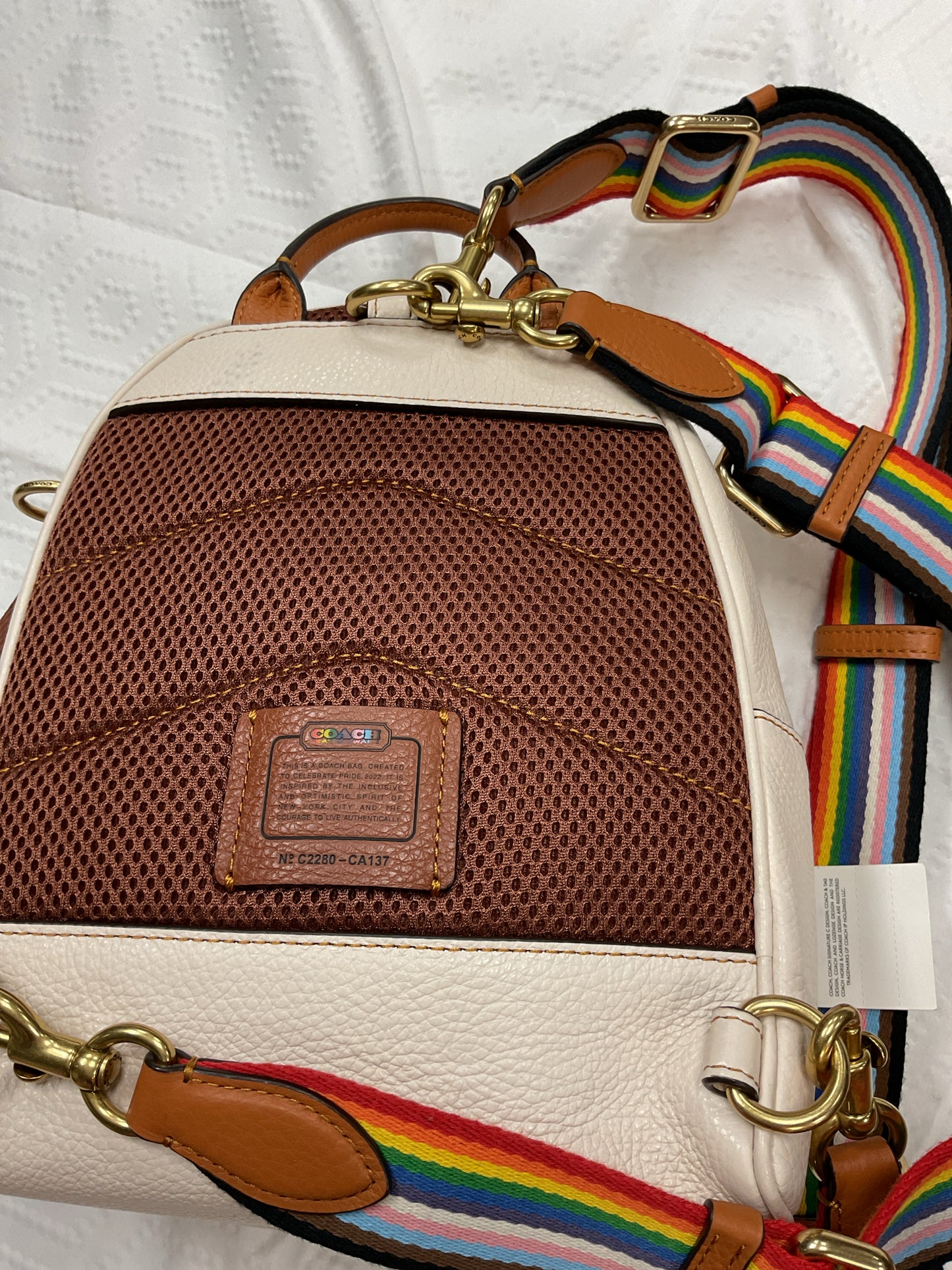 coach Backpack CA137 charter patches backpack
