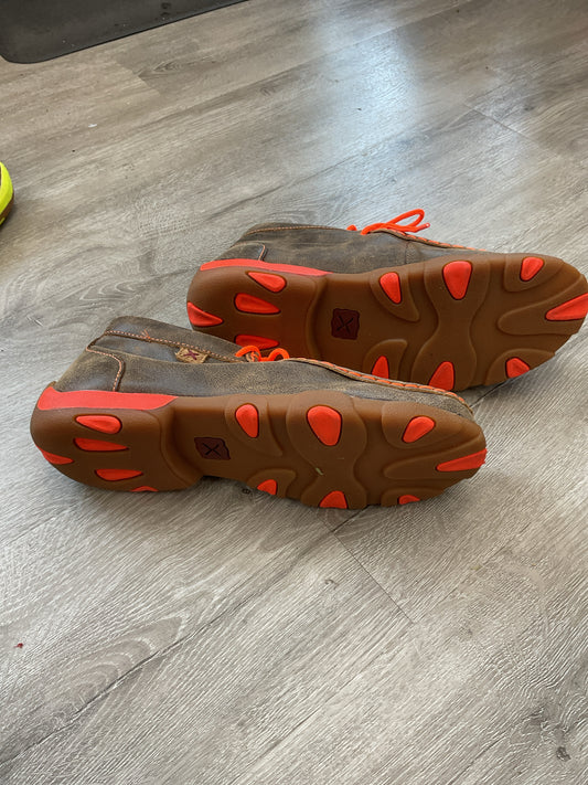 Twisted X 8.5 Brown shoes men's 5.5 but fit a women's 8.5 driving moc
