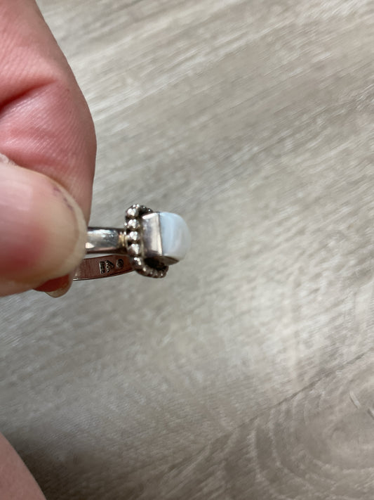 Silpada Ring sterling silver white pearl