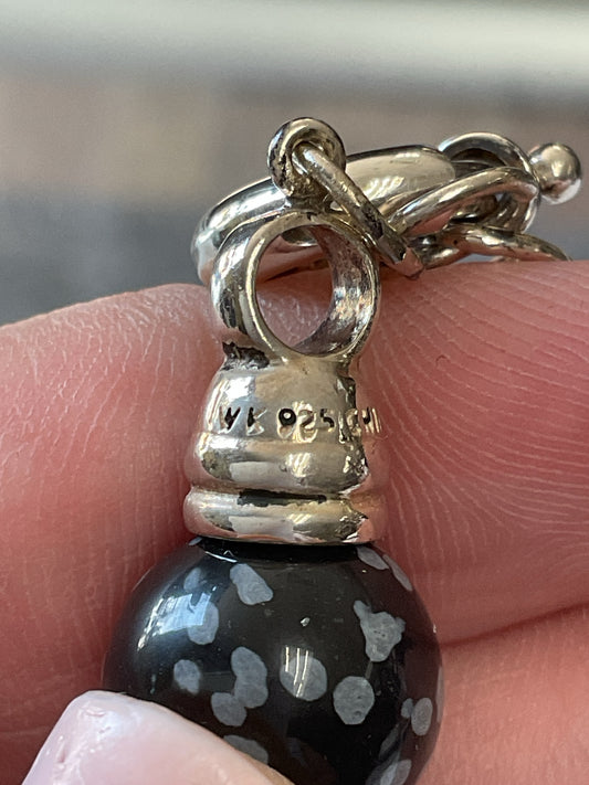 Whitney Kelly Necklace snowflake obsidian