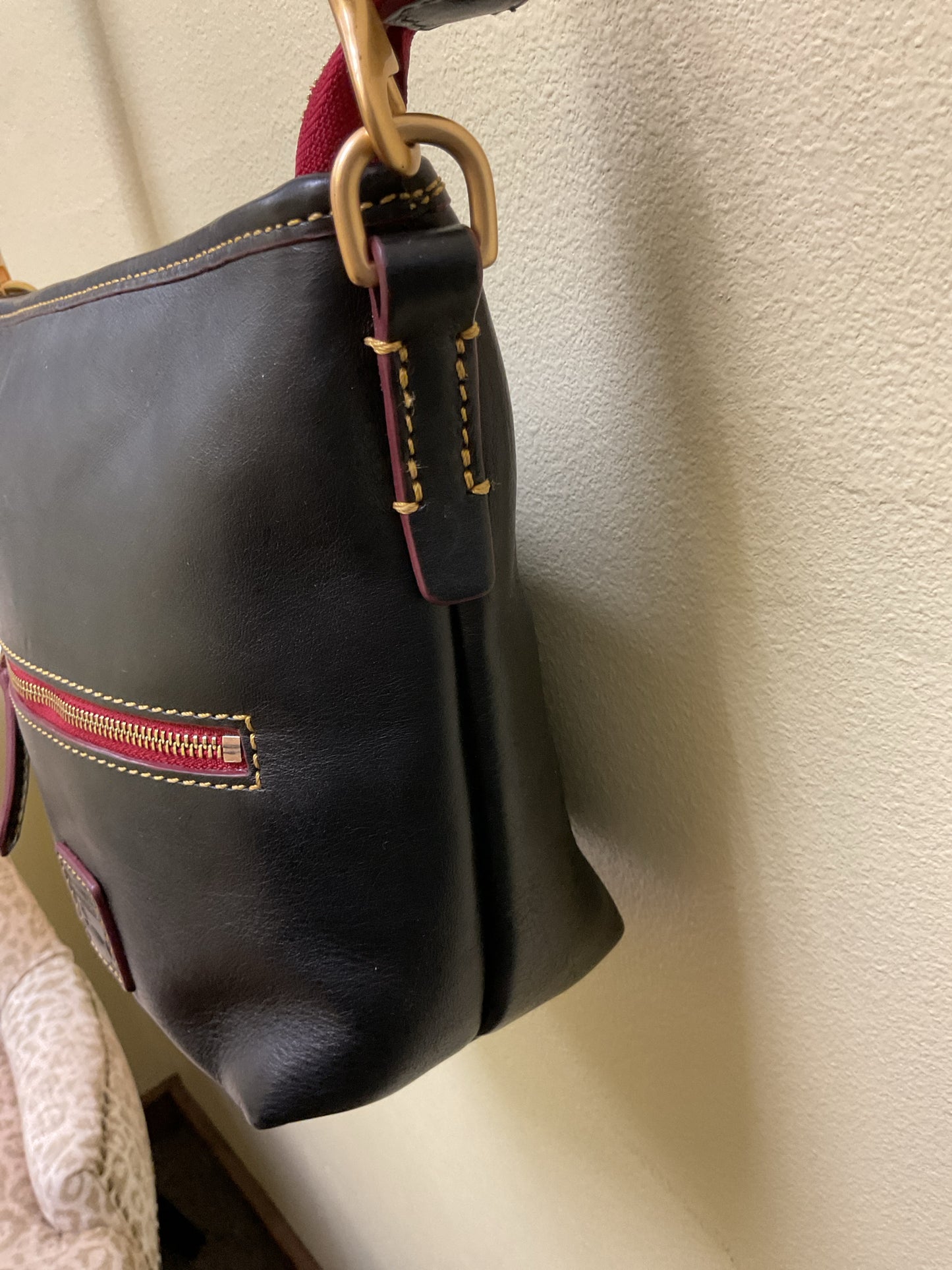 Dooney & Bourke Purse mini zip bucklet crossbody florentine leather