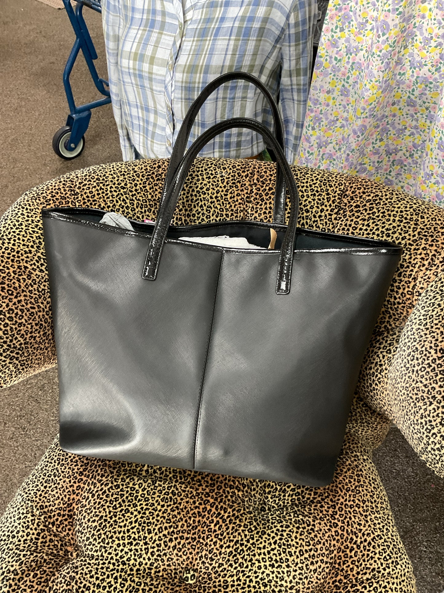 coach Purse 31326 crossgrain carryall tote black