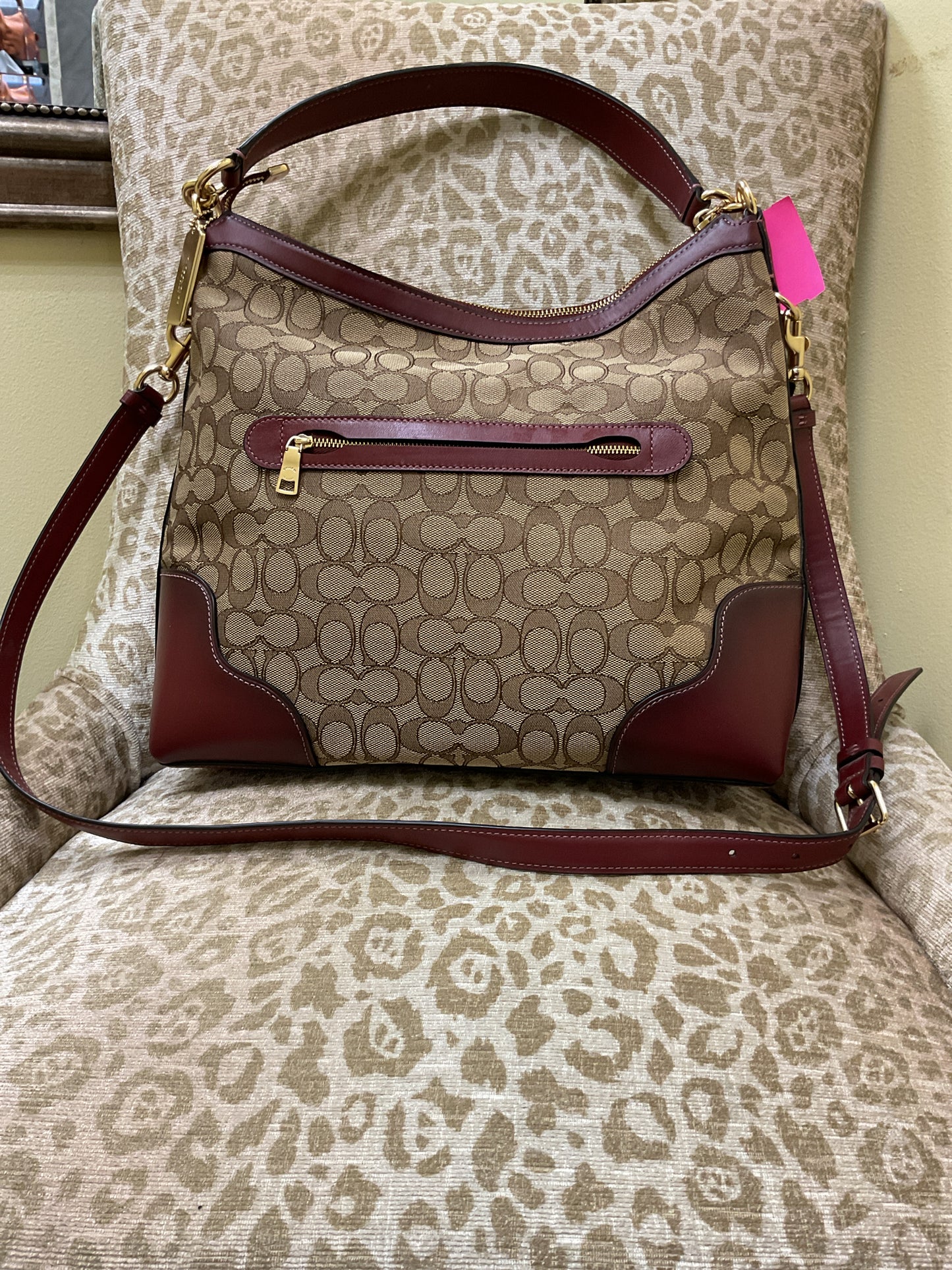 Ivie Jacquard Hobo Bag coach Purse