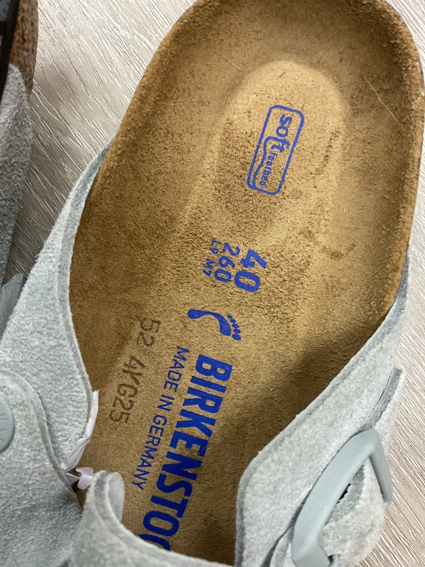 Birkenstock 9 Gray Clogs suede leather like new4