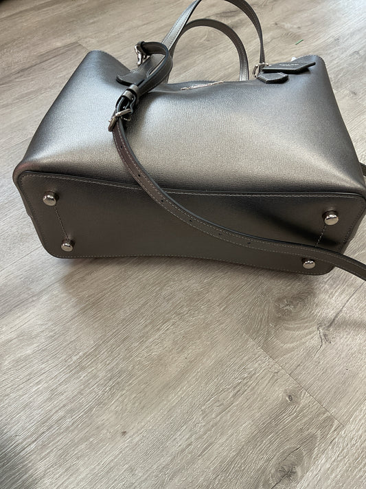 coach Purse Avenue Carryall Bag Tote Crossbody Purse Metallic 48734 gunmetal