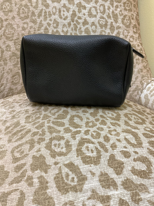 Coach Essential Cosmetic Pouch Pebble Leather CR515 Black