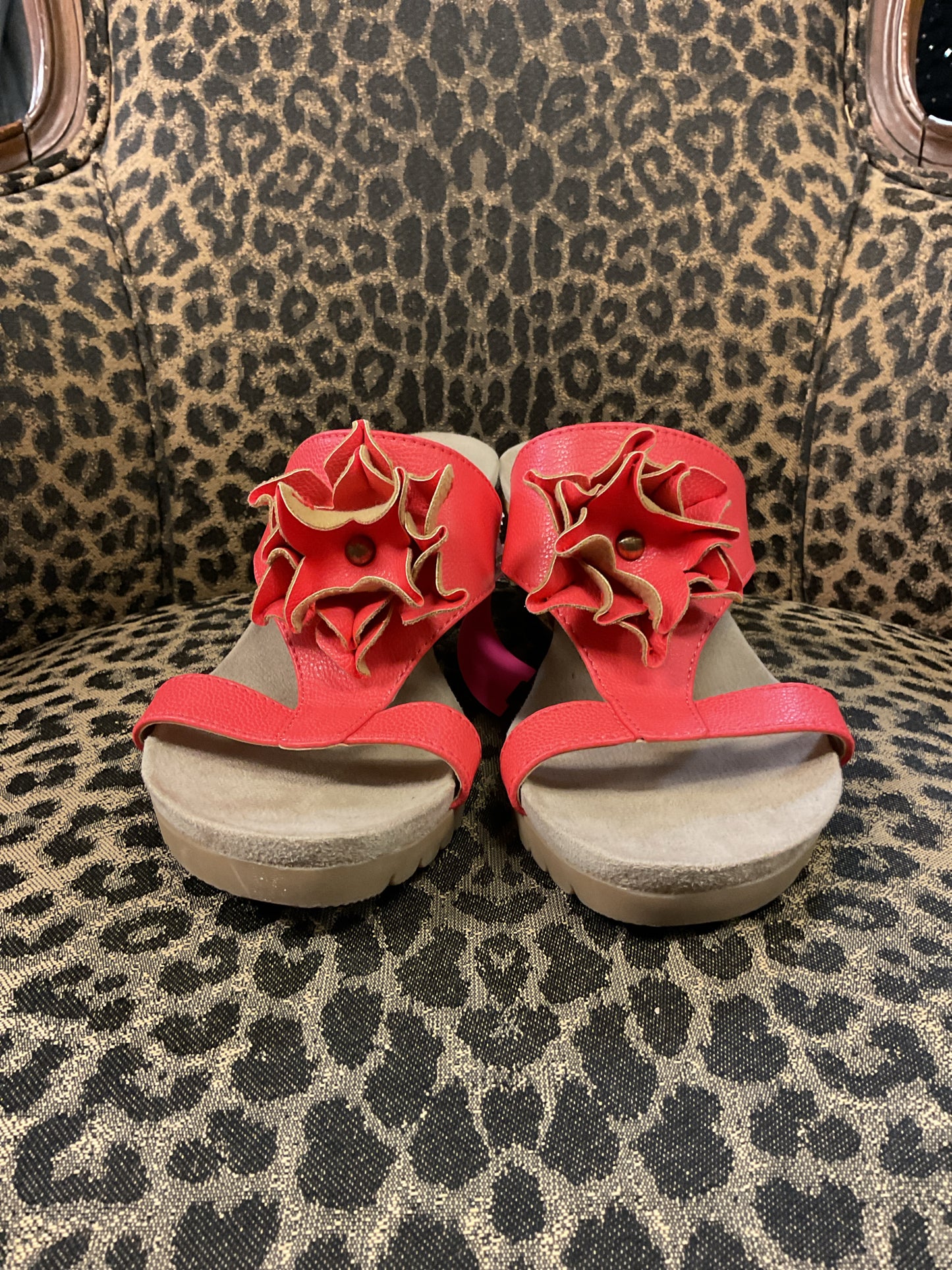 LifeStride 8 Coral Sandals