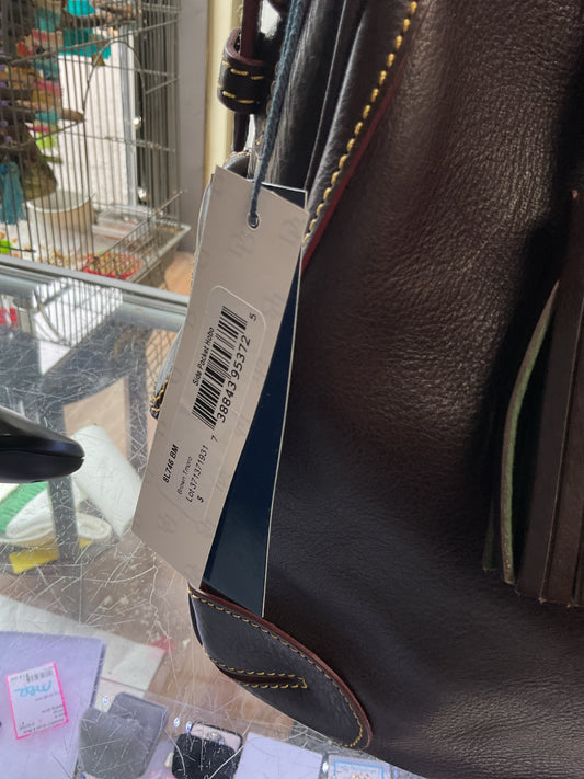 Dooney & Bourke Purse Side Pocket Hobo Brown Tmoro New