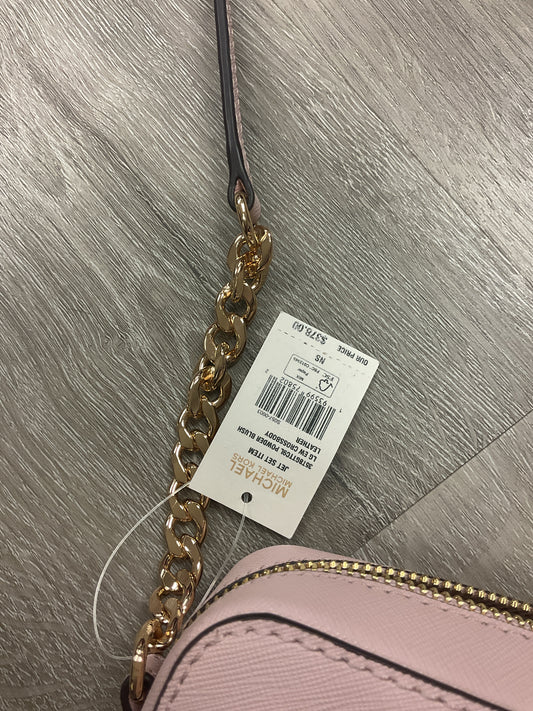 Michael Kors Purse Powder blush jet set crossbody gold hardware NWT
