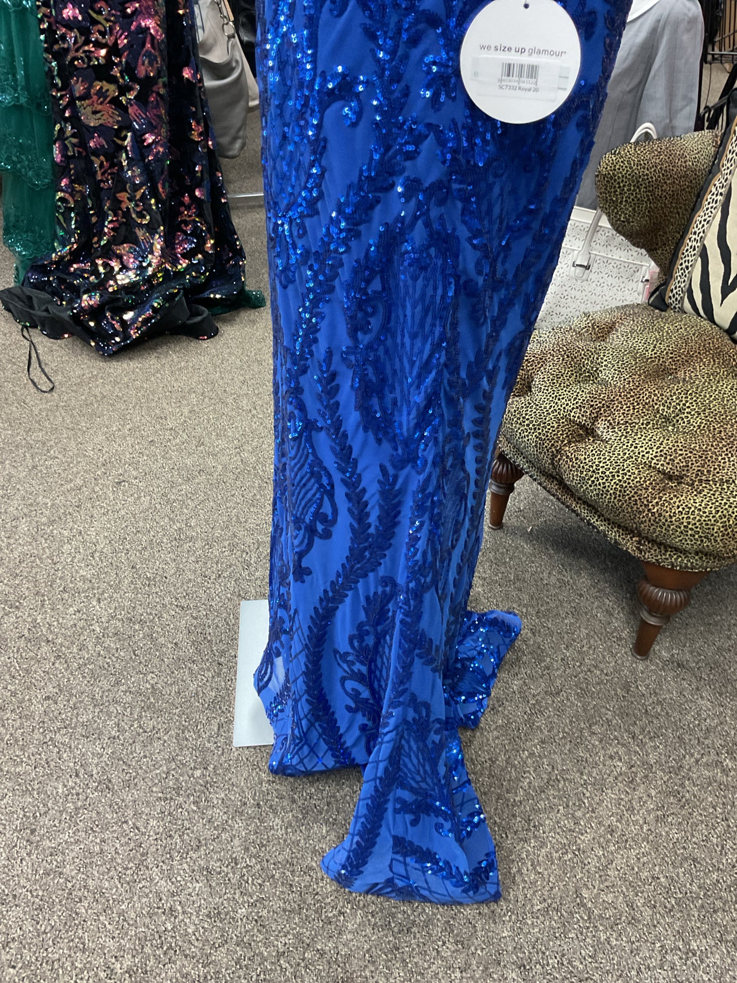 Sydneys Closet Size 20 Royal Blue Dress