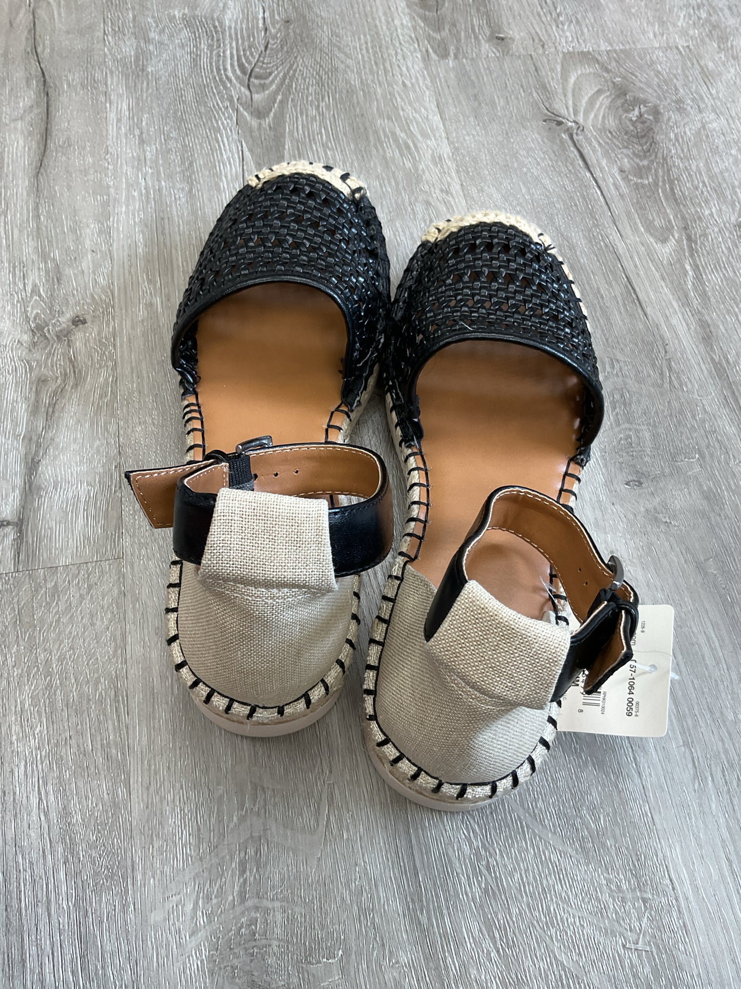 ANA 7 Black shoes woven hurache ankle strap