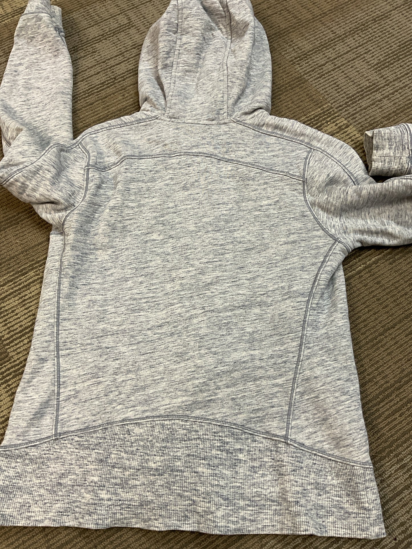 Lululemon Size 4 Blue Sweatshirt ruched shoulders hoodie