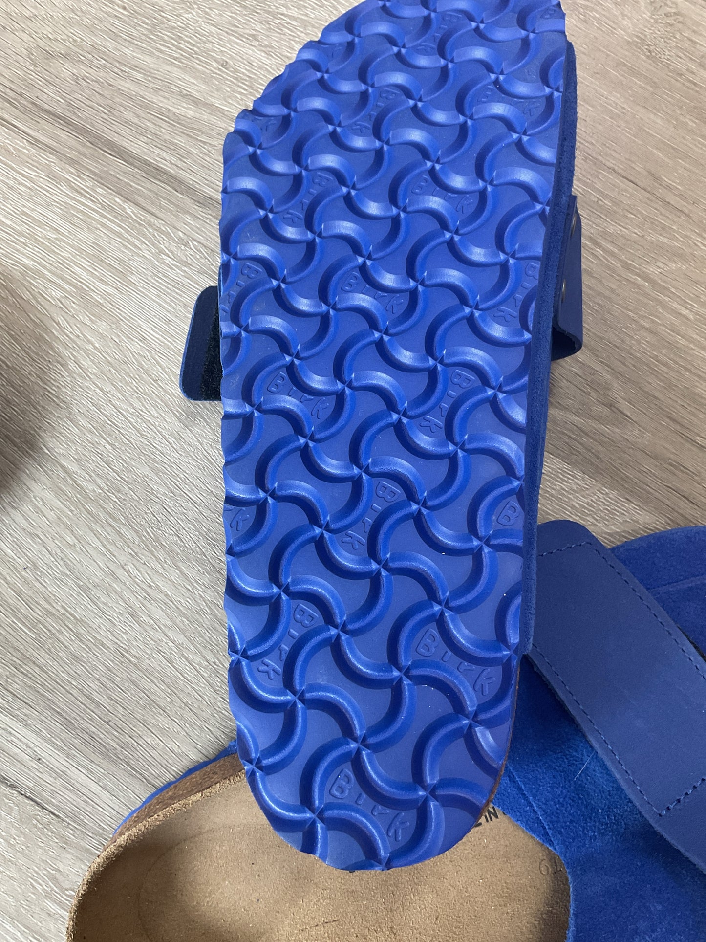 Birkenstock 10 Royal Blue Sandals Kyoto Nubuck suede ladies NWOB