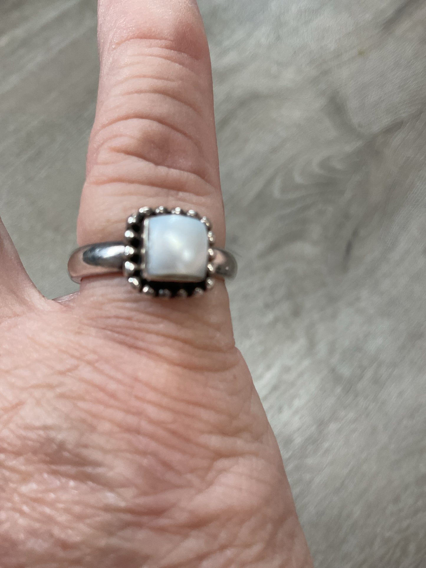 Silpada Ring sterling silver white pearl