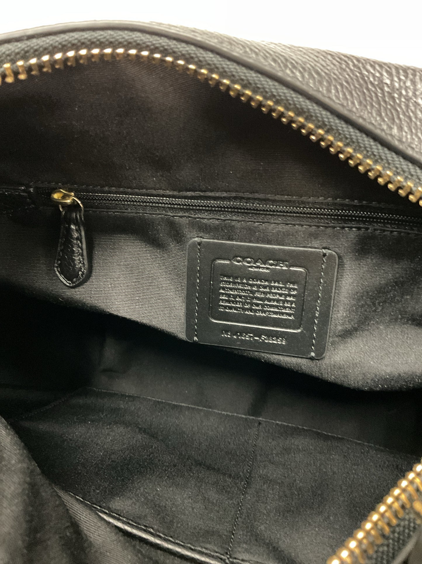 coach Purse Harley Hobo Black Pebble Leather Convertible Shoulder Bag Purse