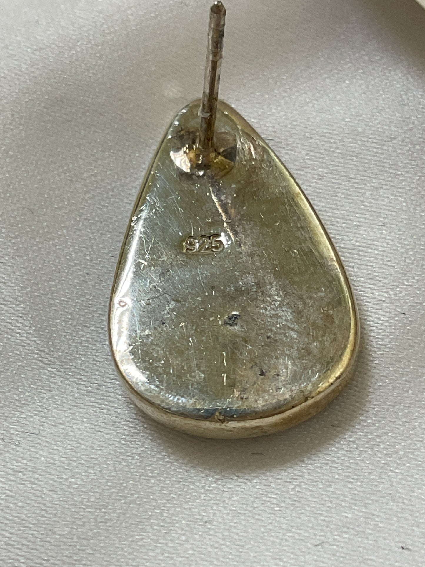 Sterling Silver Earrings inlaid abalone