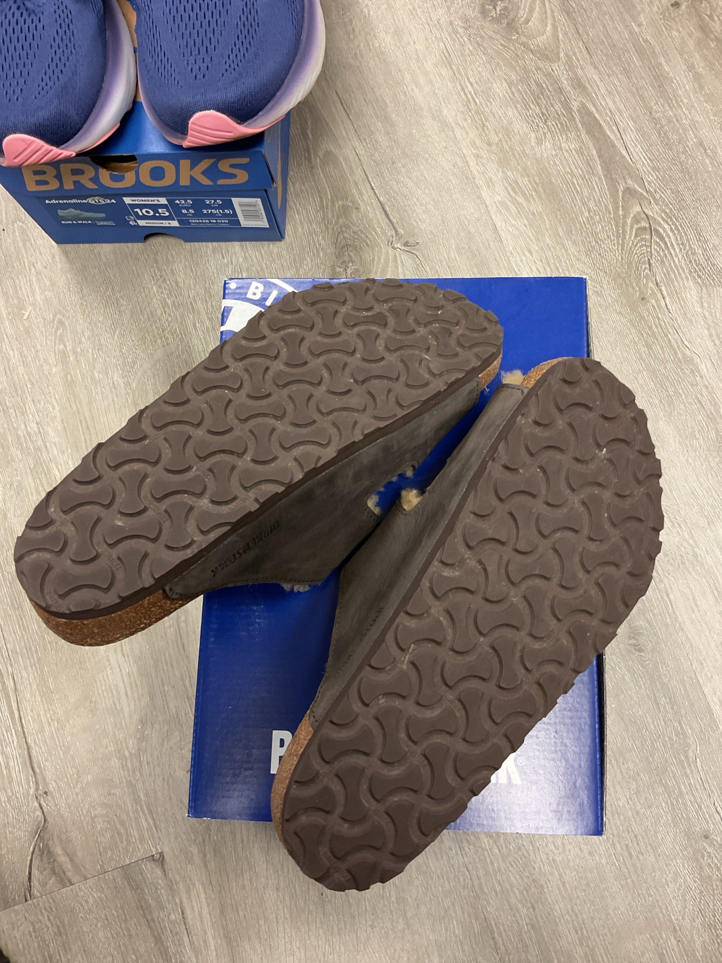 Birkenstock 10 Brown Sandals Arizona bold shearling